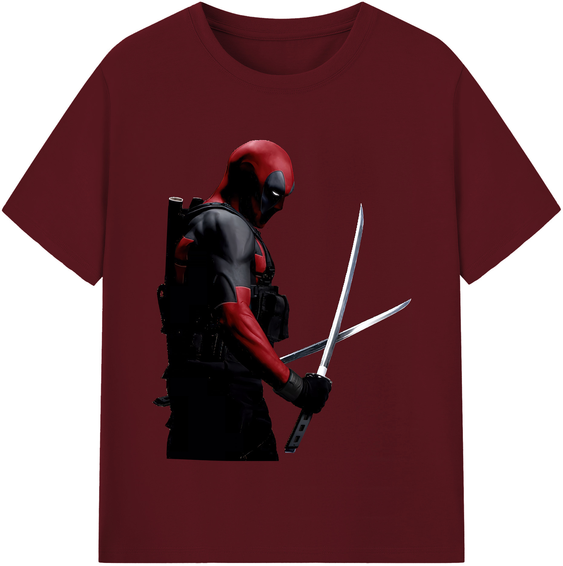 （画像用） Deadpool デッドプール 綿100％半袖Tシャツ（フロントプリント）